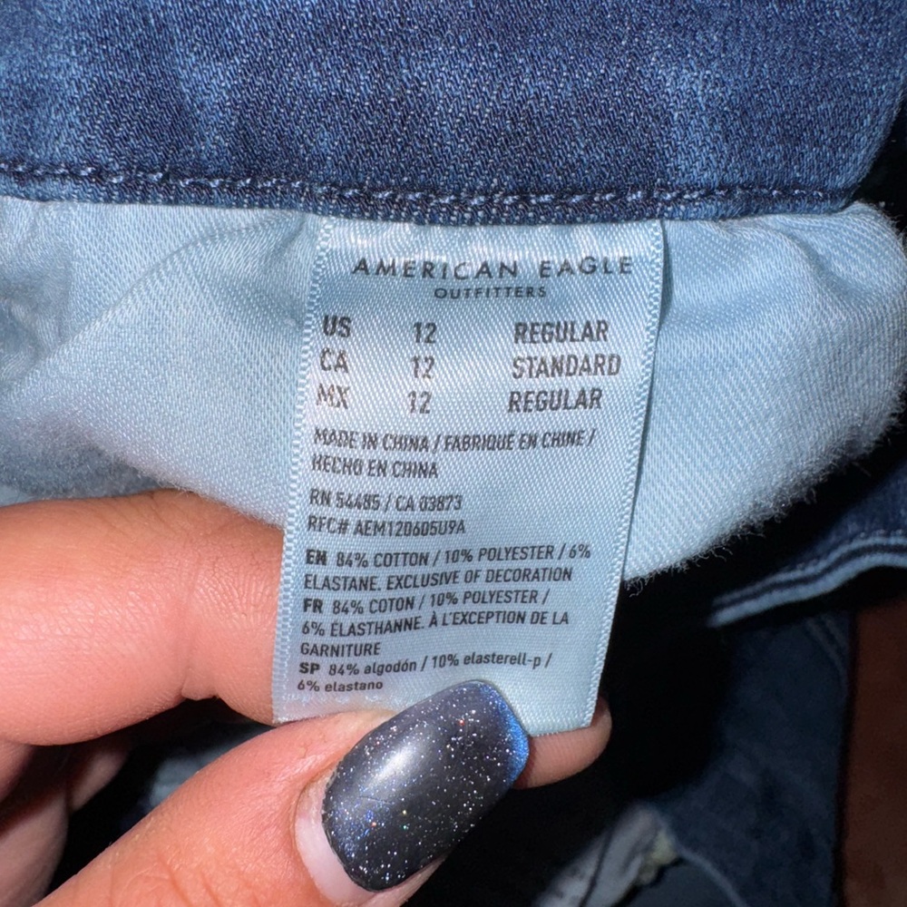 American Eagle Outfitters Women's Dark Blue Jeans